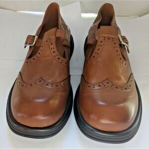 Women’s Size 9.5 Mary Jane Casual Oxford Dress Work Flat Platform Shoes